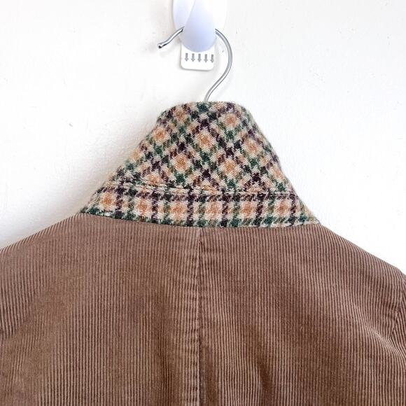 J Crew Corduroy Womens Blazer Size LP Tan Preppy Academia Old Money Equestrian - Picture 9 of 13